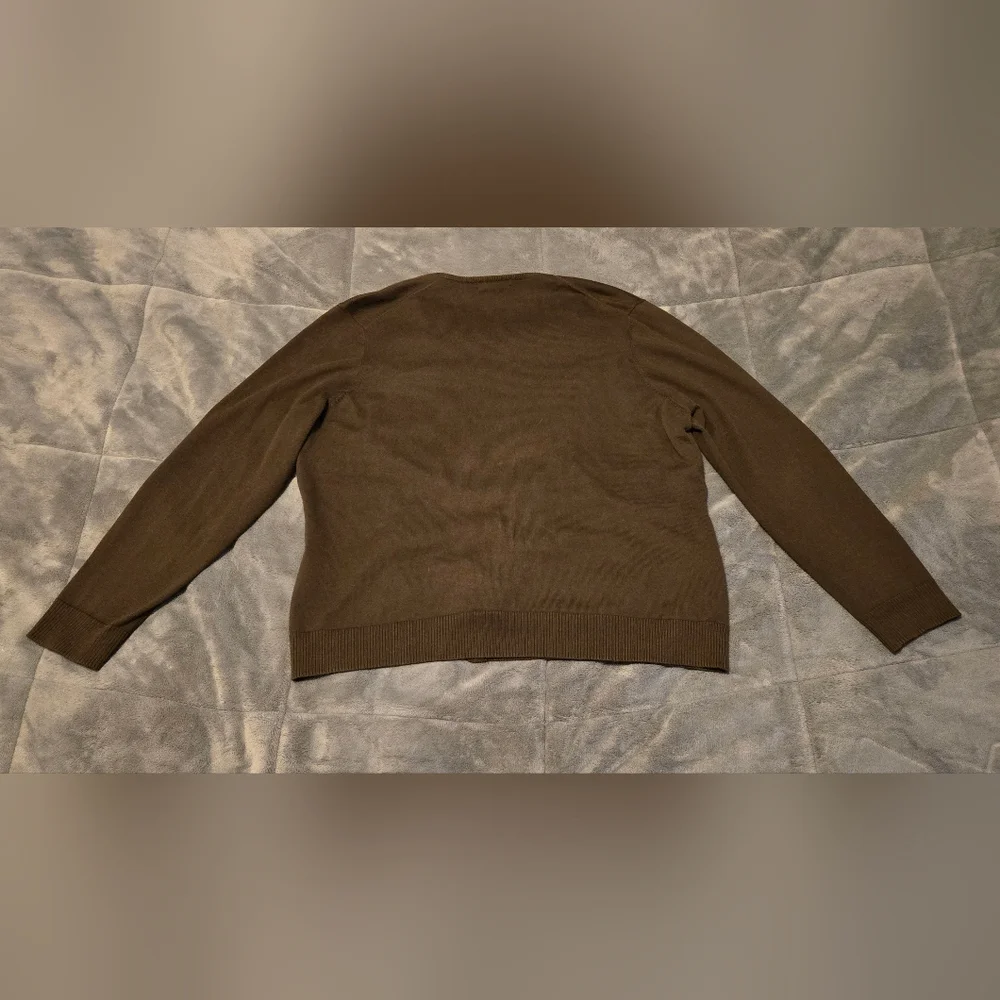 Lands' End Brown Cardigan - Picture 4 of 6